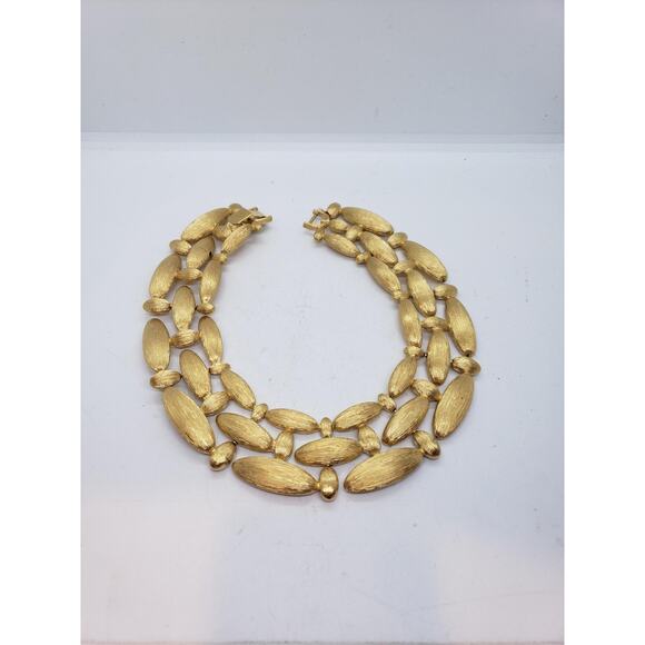 Vintage Givenchy Choker 1980s Chunky Textured RARE HTF Necklace - Picture 6 of 12